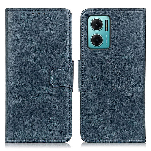 Custodia Portafoglio In Pelle Cover con Supporto M09L per Xiaomi Redmi 10 5G Blu