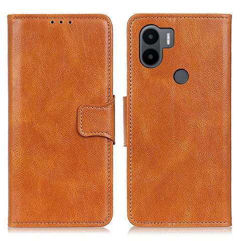 Custodia Portafoglio In Pelle Cover con Supporto M09L per Xiaomi Redmi A1 Plus Marrone