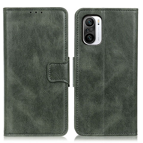 Custodia Portafoglio In Pelle Cover con Supporto M09L per Xiaomi Redmi K40 Pro+ Plus 5G Verde