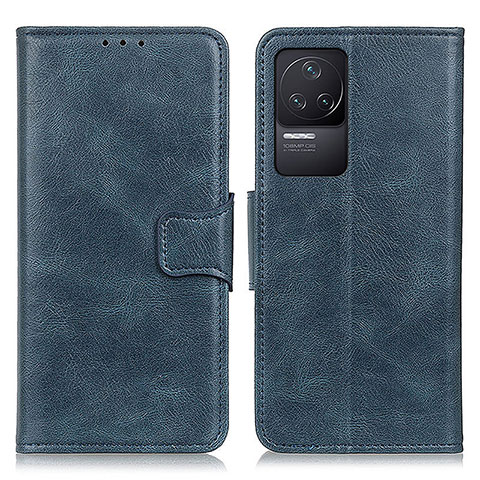 Custodia Portafoglio In Pelle Cover con Supporto M09L per Xiaomi Redmi K50 5G Blu