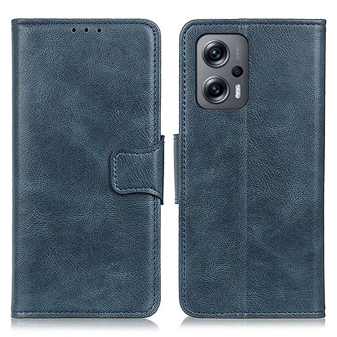 Custodia Portafoglio In Pelle Cover con Supporto M09L per Xiaomi Redmi K50i 5G Blu