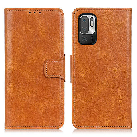 Custodia Portafoglio In Pelle Cover con Supporto M09L per Xiaomi Redmi Note 10 5G Marrone