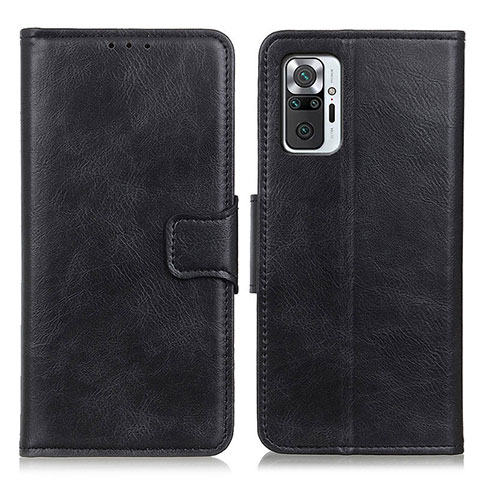 Custodia Portafoglio In Pelle Cover con Supporto M09L per Xiaomi Redmi Note 10 Pro 4G Nero