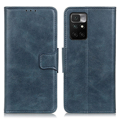 Custodia Portafoglio In Pelle Cover con Supporto M09L per Xiaomi Redmi Note 11 4G (2021) Blu