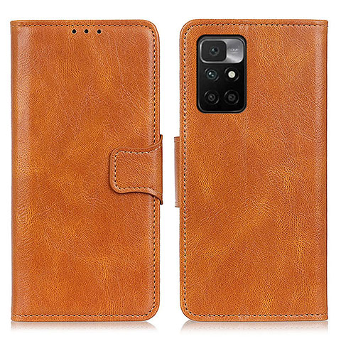 Custodia Portafoglio In Pelle Cover con Supporto M09L per Xiaomi Redmi Note 11 4G (2021) Marrone