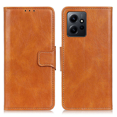 Custodia Portafoglio In Pelle Cover con Supporto M09L per Xiaomi Redmi Note 12 4G Marrone