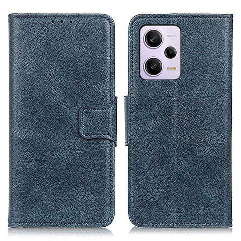 Custodia Portafoglio In Pelle Cover con Supporto M09L per Xiaomi Redmi Note 12 Pro 5G Blu