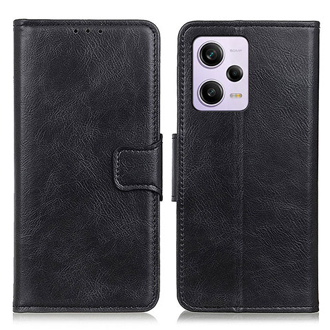 Custodia Portafoglio In Pelle Cover con Supporto M09L per Xiaomi Redmi Note 12 Pro 5G Nero