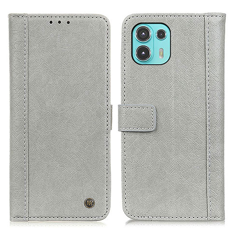 Custodia Portafoglio In Pelle Cover con Supporto M10L per Motorola Moto Edge 20 Lite 5G Grigio