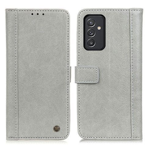 Custodia Portafoglio In Pelle Cover con Supporto M10L per Samsung Galaxy A55 5G Grigio