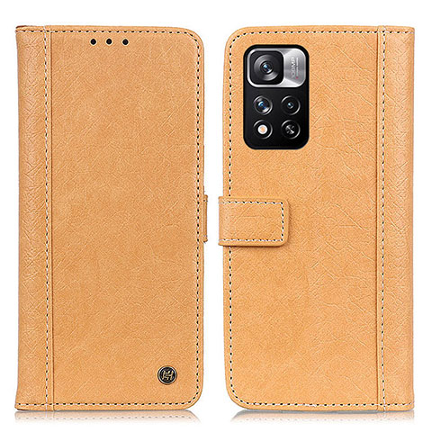 Custodia Portafoglio In Pelle Cover con Supporto M10L per Xiaomi Mi 11i 5G (2022) Khaki