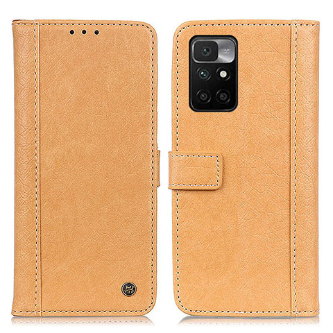 Custodia Portafoglio In Pelle Cover con Supporto M10L per Xiaomi Redmi 10 4G Khaki