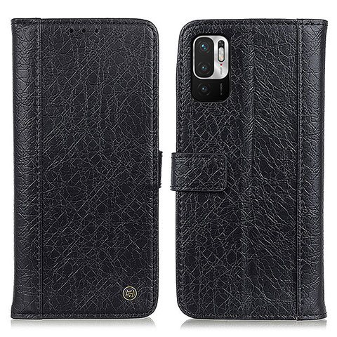 Custodia Portafoglio In Pelle Cover con Supporto M10L per Xiaomi Redmi Note 10 JE 5G Nero