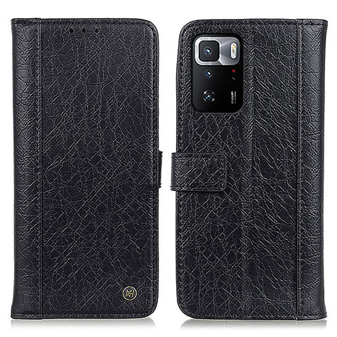 Custodia Portafoglio In Pelle Cover con Supporto M10L per Xiaomi Redmi Note 10 Pro 5G Nero