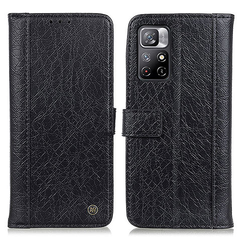 Custodia Portafoglio In Pelle Cover con Supporto M10L per Xiaomi Redmi Note 11T 5G Nero