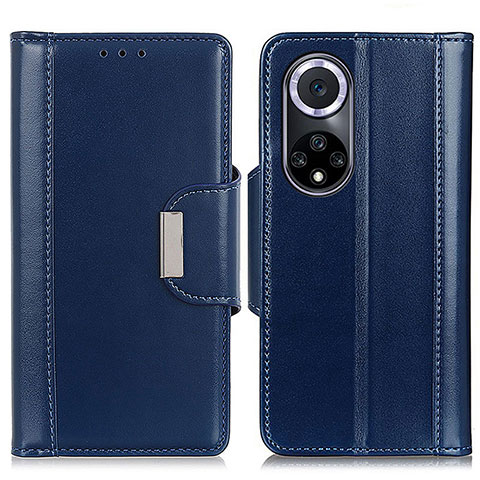 Custodia Portafoglio In Pelle Cover con Supporto M11L per Huawei Honor 50 5G Blu