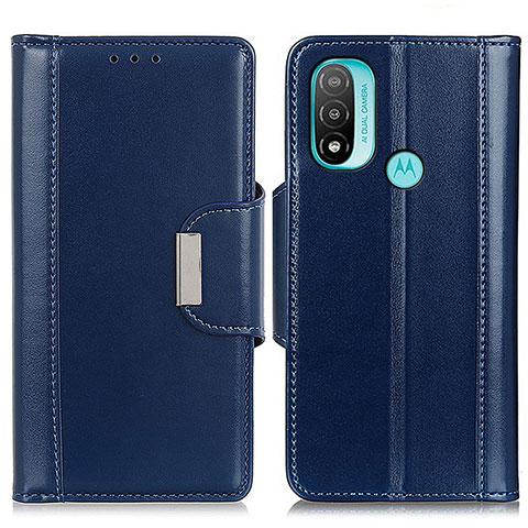 Custodia Portafoglio In Pelle Cover con Supporto M11L per Motorola Moto E40 Blu