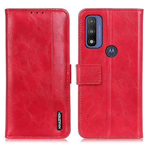 Custodia Portafoglio In Pelle Cover con Supporto M11L per Motorola Moto G Pure Rosso