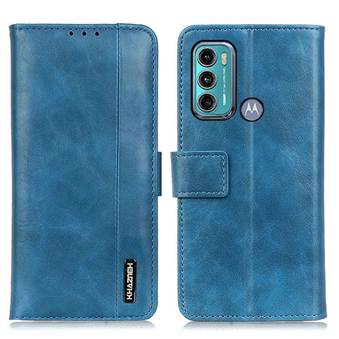 Custodia Portafoglio In Pelle Cover con Supporto M11L per Motorola Moto G40 Fusion Blu