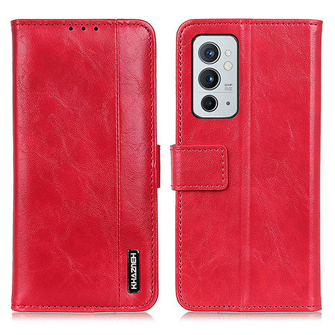 Custodia Portafoglio In Pelle Cover con Supporto M11L per OnePlus 9RT 5G Rosso