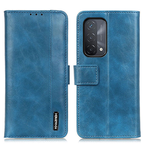 Custodia Portafoglio In Pelle Cover con Supporto M11L per Oppo A74 5G Blu