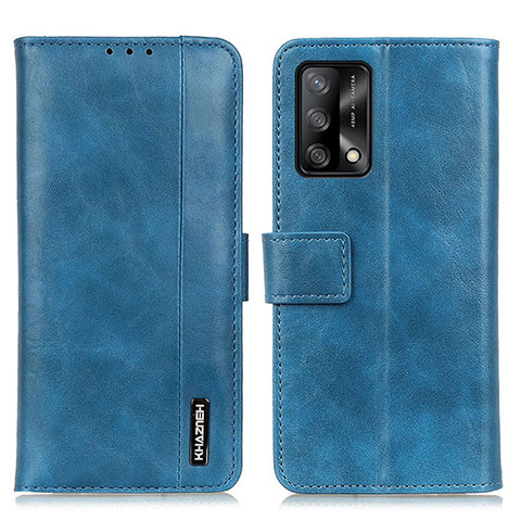 Custodia Portafoglio In Pelle Cover con Supporto M11L per Oppo Reno6 Lite Blu