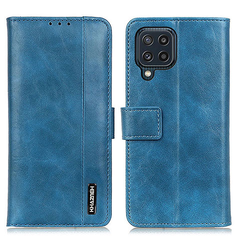 Custodia Portafoglio In Pelle Cover con Supporto M11L per Samsung Galaxy M32 4G Blu