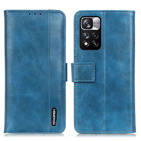 Custodia Portafoglio In Pelle Cover con Supporto M11L per Xiaomi Mi 11i 5G (2022) Blu