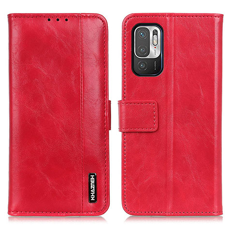 Custodia Portafoglio In Pelle Cover con Supporto M11L per Xiaomi POCO M3 Pro 5G Rosso