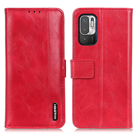 Custodia Portafoglio In Pelle Cover con Supporto M11L per Xiaomi Redmi Note 10 5G Rosso