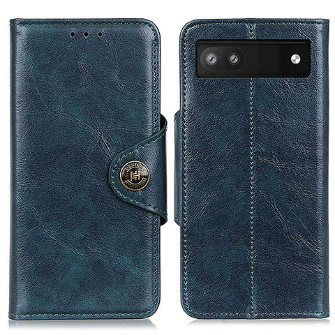 Custodia Portafoglio In Pelle Cover con Supporto M12L per Google Pixel 7a 5G Blu