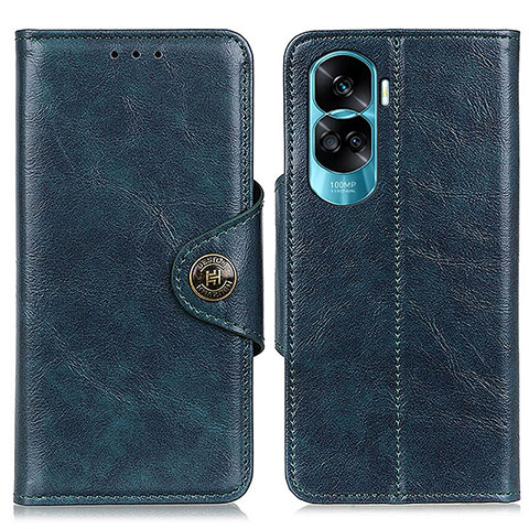 Custodia Portafoglio In Pelle Cover con Supporto M12L per Huawei Honor 90 Lite 5G Blu