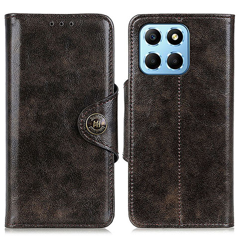 Custodia Portafoglio In Pelle Cover con Supporto M12L per Huawei Honor X6 Bronze