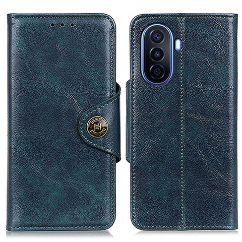 Custodia Portafoglio In Pelle Cover con Supporto M12L per Huawei Nova Y70 Plus Blu