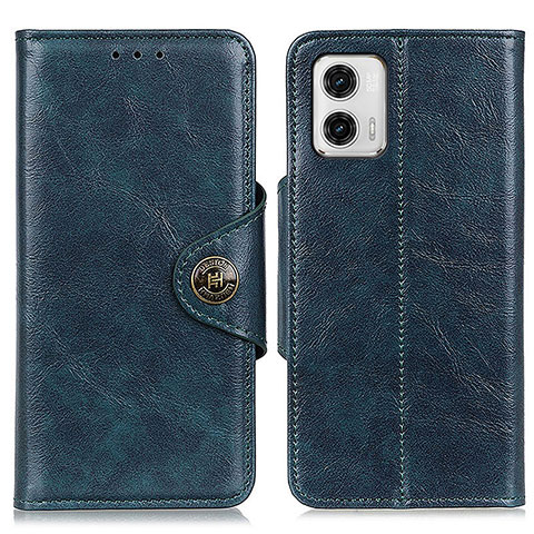 Custodia Portafoglio In Pelle Cover con Supporto M12L per Motorola Moto G73 5G Blu