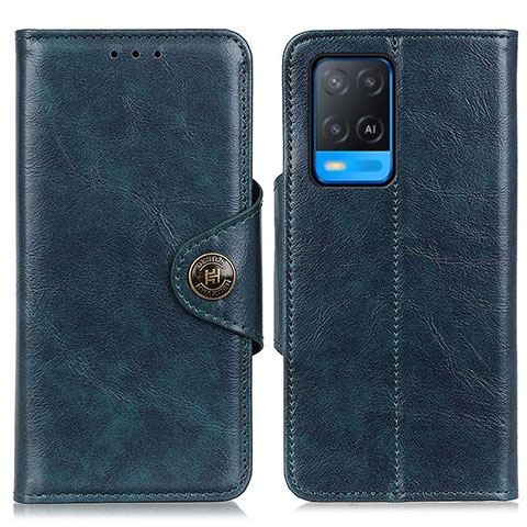 Custodia Portafoglio In Pelle Cover con Supporto M12L per Oppo A54 4G Blu