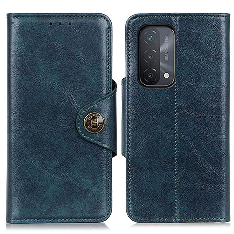 Custodia Portafoglio In Pelle Cover con Supporto M12L per Oppo A54 5G Blu