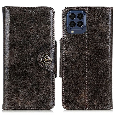 Custodia Portafoglio In Pelle Cover con Supporto M12L per Samsung Galaxy M53 5G Bronze