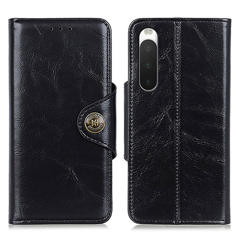 Custodia Portafoglio In Pelle Cover con Supporto M12L per Sony Xperia 10 V Nero