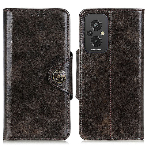 Custodia Portafoglio In Pelle Cover con Supporto M12L per Xiaomi Redmi 11 Prime 4G Bronze