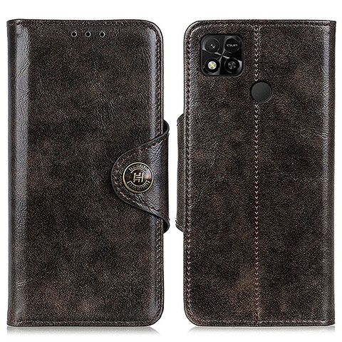 Custodia Portafoglio In Pelle Cover con Supporto M12L per Xiaomi Redmi 9C NFC Bronze