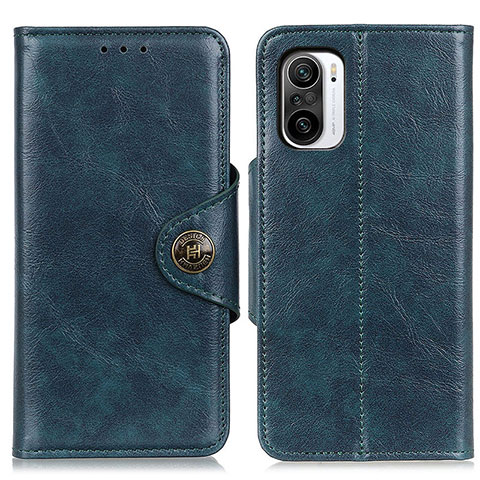 Custodia Portafoglio In Pelle Cover con Supporto M12L per Xiaomi Redmi K40 Pro 5G Blu