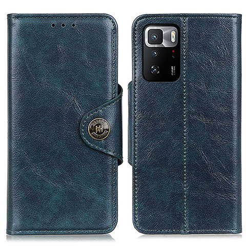 Custodia Portafoglio In Pelle Cover con Supporto M12L per Xiaomi Redmi Note 10 Pro 5G Blu