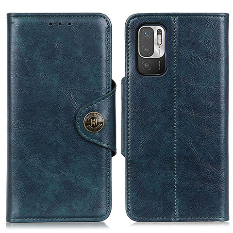 Custodia Portafoglio In Pelle Cover con Supporto M12L per Xiaomi Redmi Note 10T 5G Blu