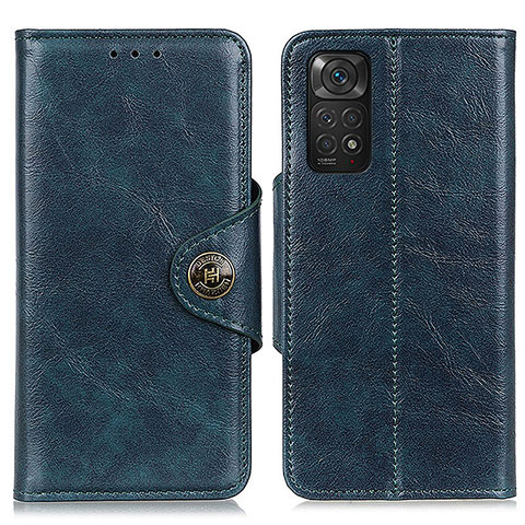 Custodia Portafoglio In Pelle Cover con Supporto M12L per Xiaomi Redmi Note 11 4G (2022) Blu