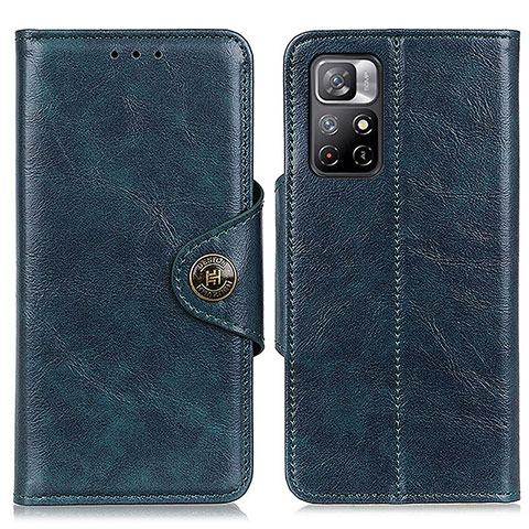 Custodia Portafoglio In Pelle Cover con Supporto M12L per Xiaomi Redmi Note 11S 5G Blu