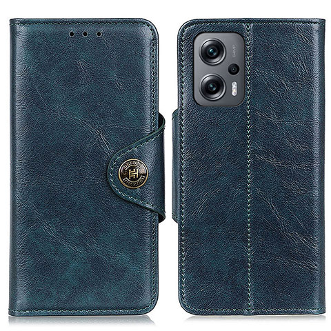 Custodia Portafoglio In Pelle Cover con Supporto M12L per Xiaomi Redmi Note 11T Pro 5G Blu