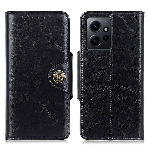 Custodia Portafoglio In Pelle Cover con Supporto M12L per Xiaomi Redmi Note 12 4G Nero