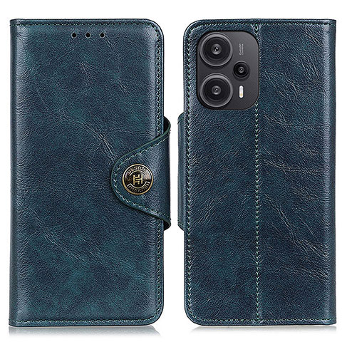 Custodia Portafoglio In Pelle Cover con Supporto M12L per Xiaomi Redmi Note 12 Turbo 5G Blu