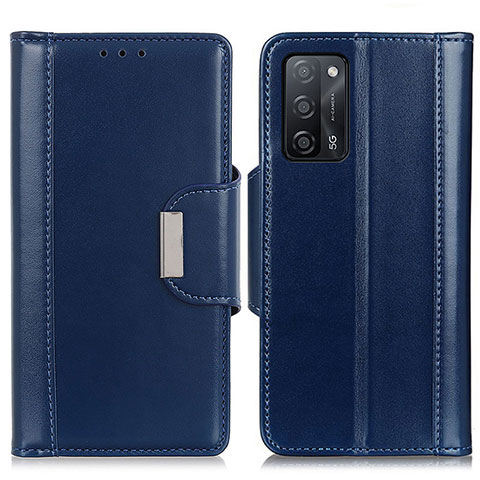 Custodia Portafoglio In Pelle Cover con Supporto M13L per Oppo A53s 5G Blu